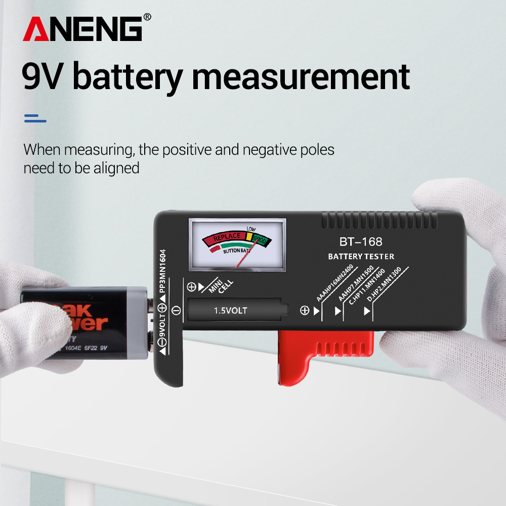 ANENG BT-168 Universal Battery Tester for for 1.5 and 9v Batteries. - Image 4