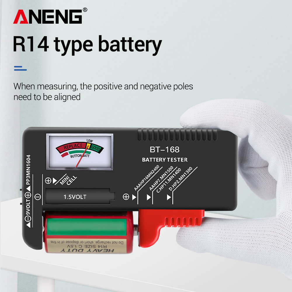 ANENG BT-168 Universal Battery Tester for for 1.5 and 9v Batteries. - Image 5