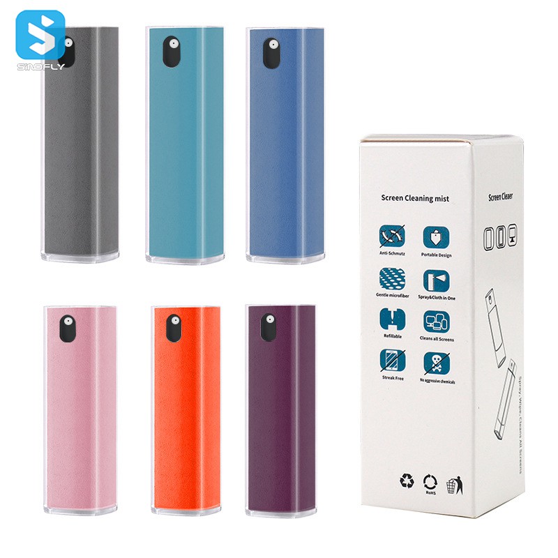 2 in 1 Screen Cleaner Spray With Microfiber Cloth - Image 5