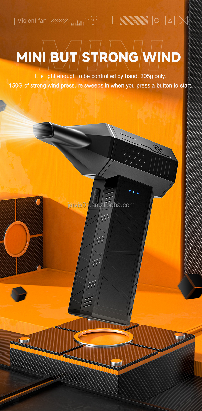 Jarvis X3 Mini Electric Air Duster and Blower Machine - Image 4